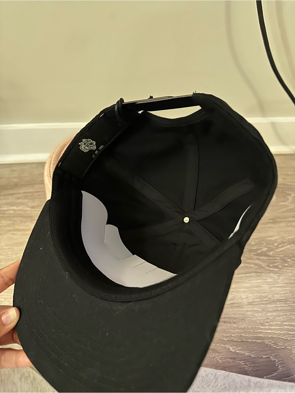 Darc Sport Black Baseball Cap with White 'WOLVES Forever' Patch - Picture 4 of 4